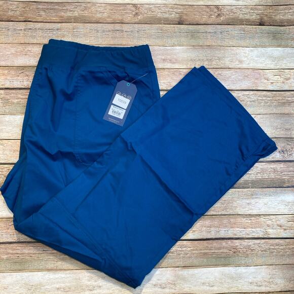 Cherokee Workwear Scrub Pants Carolina Blue 2XL - Picture 2 of 3